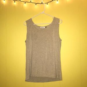 Calvin Klein, beige tank top.